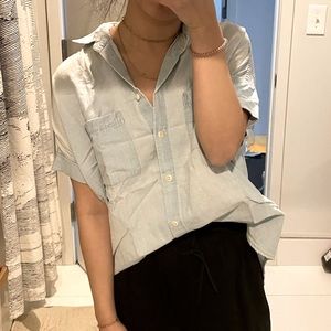 Chambray Madewell Collared Top